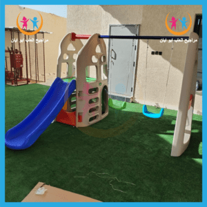 مراجيح بلاستيك ما زحليقه بلاستيك 2نفر من شركة أيان تويز