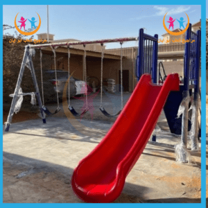 مراجيح حديد 3نفر ما زحليقه بلاستيك من شركة أيان تويز