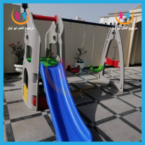 مراجيح بلاستيك ما زحليقه بلاستيك 2نفر من شركة أيان تويز